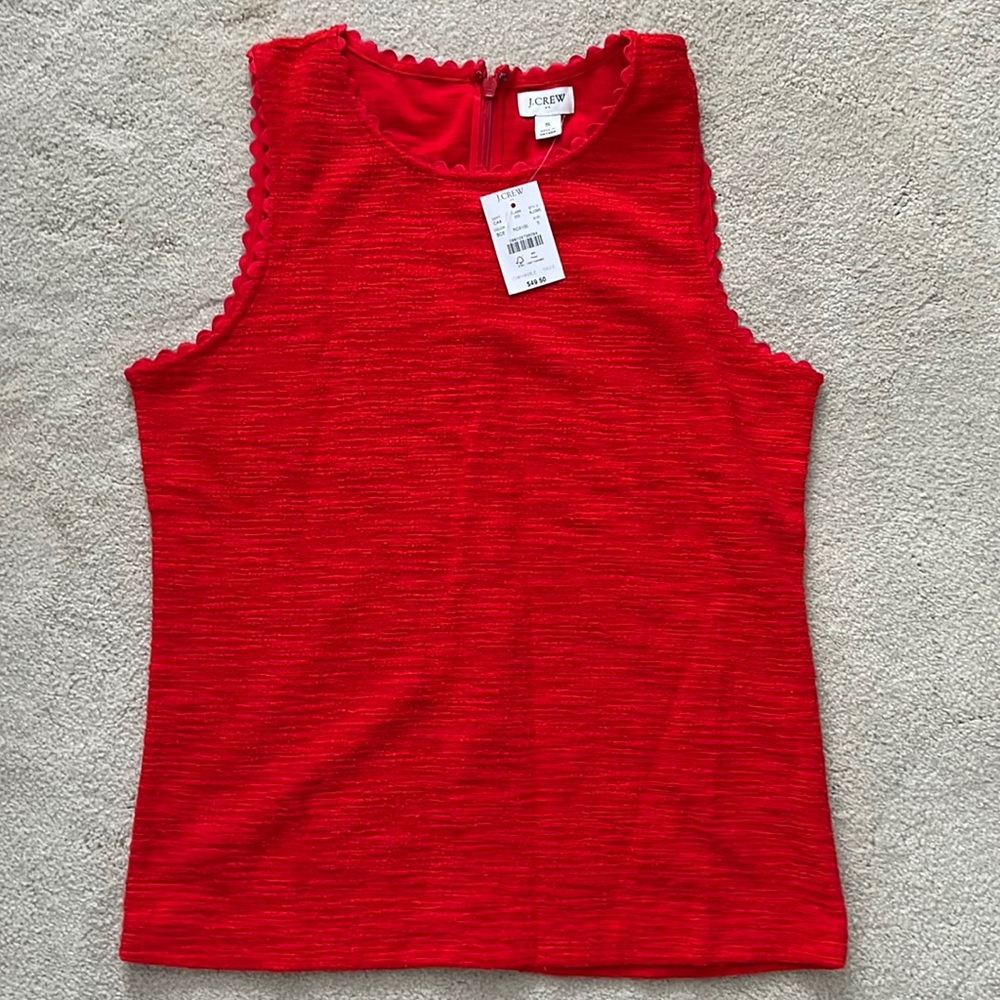 NWT J. Crew Factory Tweed Sleeveless Blouse